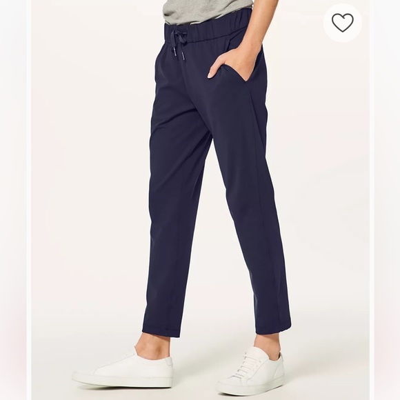 LULULEMON / Z4 ON THE FLY 7/8 LENGTH / DRAWSTRING PANTS / SZ 8 / BLACK - Picture 11 of 11